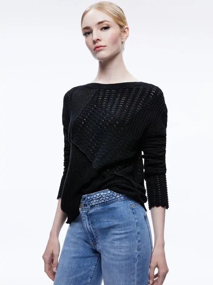 KRAVIT PATCHWORK SWEATER